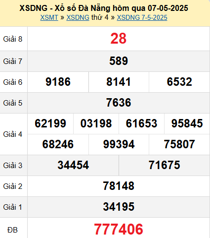 XSDNG 7/5/2025